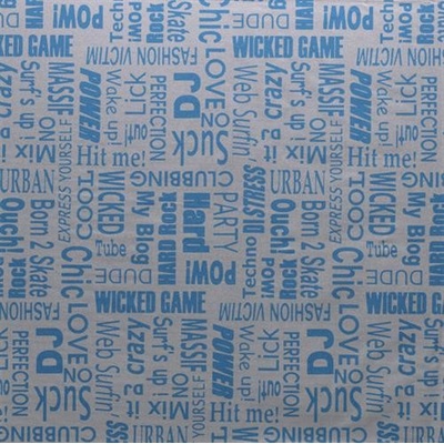 GEKKOFIX 12836 Samolepiace fólie text modrý metráž šírka 45cm návin 15m
