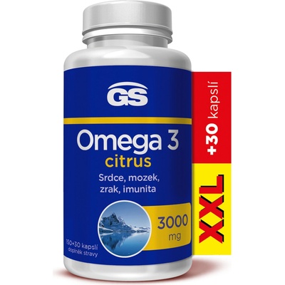 GS Omega 3 citrus XXL 150 + 30 kapsúl