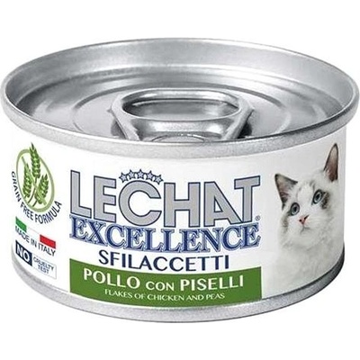 MONGE LECHAT EXCELLENCE FLAKES kuracie mäso s hráškom 80 g