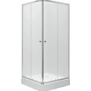 KOLO First štvorcový sprchovací kút 90 cm, vr. vaničky, satinované sklo ZKDK90214003Z1