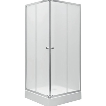 KOLO First štvorcový sprchovací kút 90 cm, vr. vaničky, číre sklo ZKDK90222003Z1