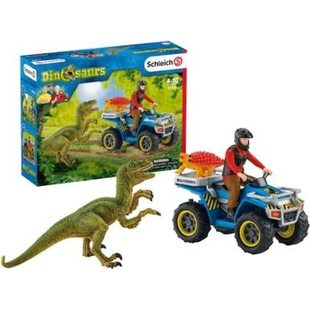 Schleich Бягство с квадрокоптер от велосираптор 41466 (SLH41466)