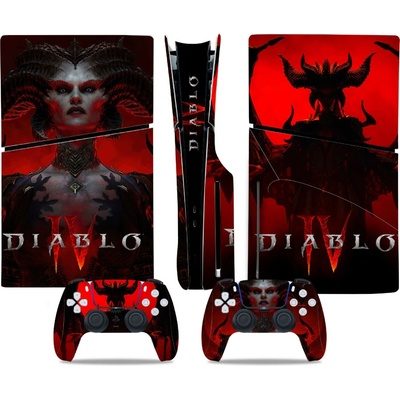 Polep na konzoli - PS5 SLIM diskovou verzi - Diablo IV, TN-P5SDisc-0190