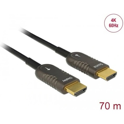 Оптичен кабел Delock, Активен, HDMI-A - HDMI-A мъжко, 4K, 60Hz, 70 m (DELOCK-85679)