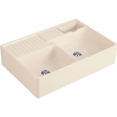Villeroy & Boch Double-bowl sink Cream