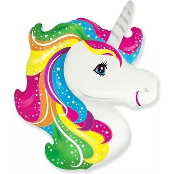 Flexmetal Балон от фолио Еднорог, който може да се постави на стойка - 37 см (902774)