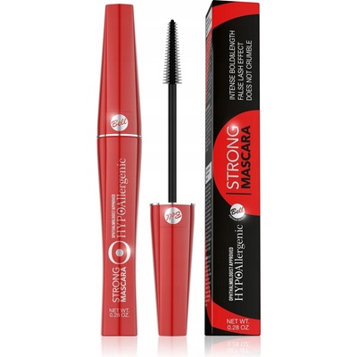Bell HypoAllergenic Strong Mascara hypoalergénna riasenka na intenzívne zvýraznenie rias 01 Black 9 g