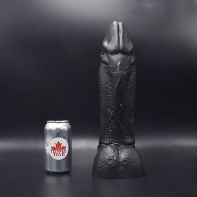Topped Toys Artemis 115 Obsidian prémiové silikonové dildo 39 x 9,4 cm