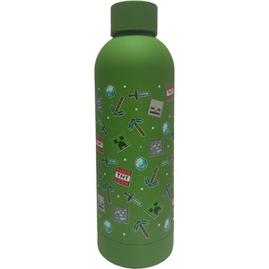Kids Licensing Бутилка за вода Kids Euroswan - Minecraft Icon, 500 ml, Green (MC91702)