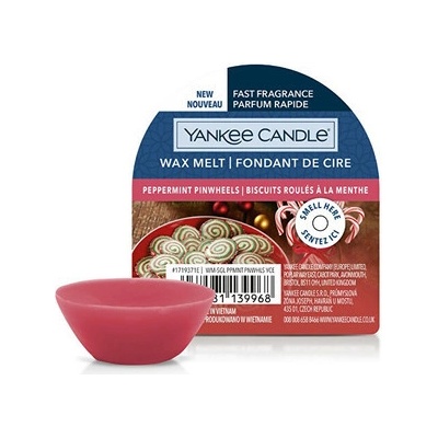 Yankee Candle Vonný vosk Peppermint Pinwheels 22 g – Hledejceny.cz