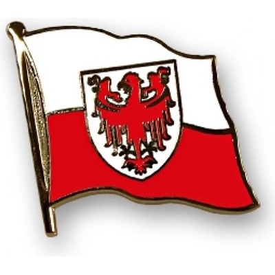 Odznak (pins) 20mm vlajka Južné Tirolsko (Bolzano) - farebný