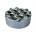 Horecano Ветроустойчив алуминиев пепелник Ø9.3xh4cm ХРОМ (0191497)