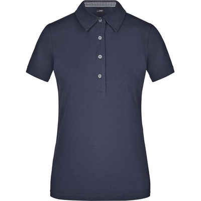 James & Nicholson Polokošile JN 969 button-down krátký rukáv dámská COT-020969j2101 Navy bílá
