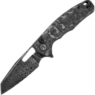 Petrified Fish PFE17 Trilobite, Damascus, Carbon Fiber PFE17CDDM