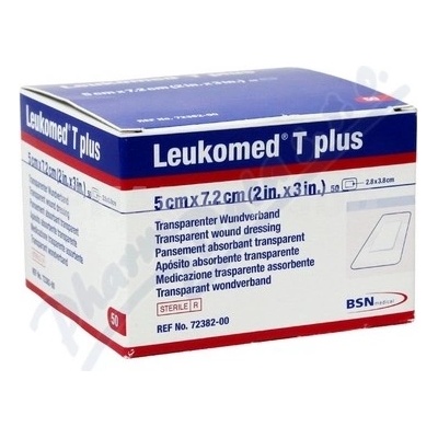 Leukomed T Plus 5x7.2 cm 5 ks film.náplast s polšt.