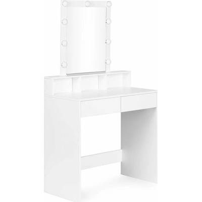 ModernHome ZDT-01 toaletní stolek se zrcadlem a LED osvětlením plynulé stmívání bílý