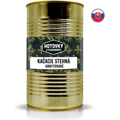 Hotovky z plechovky Kačacie stehná konfitované 1,3 kg