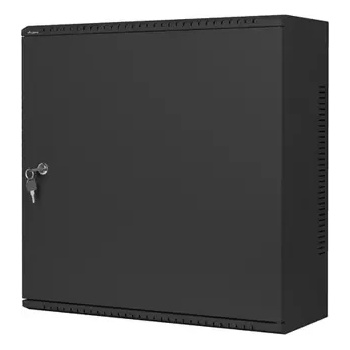 Image 1 of Lanberg Комуникационен шкаф, Lanberg rack cabinet 19" wall-mount 6U+3u/540x200 low-profile black (assembled) (WAF1-5203-06-00B)