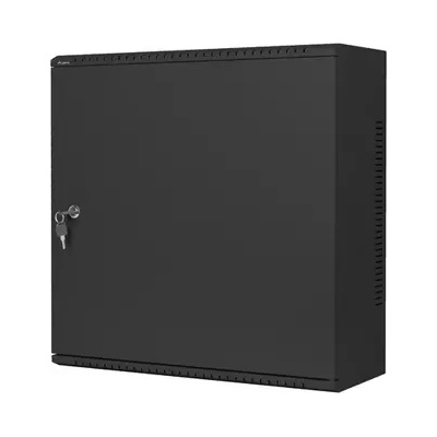Lanberg Комуникационен шкаф, Lanberg rack cabinet 19" wall-mount 6U+3u/540x200 low-profile black (assembled) (WAF1-5203-06-00B)