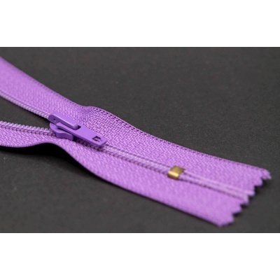 Nedeliteľný jemný plastový špirálový zips (veľkosť číslo 3) rôzne farby - dĺžka 12 cm - 60 cm 50 cm Fialová Tahiti