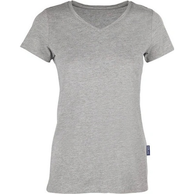 Hrm Dámske tričko z organickej bavlny HRM202 Grey Melange