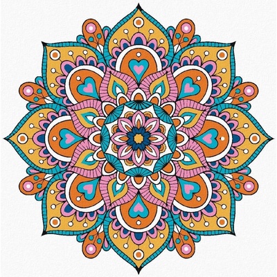 zuty Malování Podle Čísel Mandala Iii 80 x 100 Cm Plátno Rám