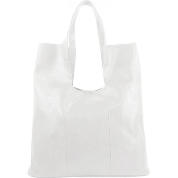 Barebag Veľká biela shopper dámska kabelka s crossbody vo vnútri