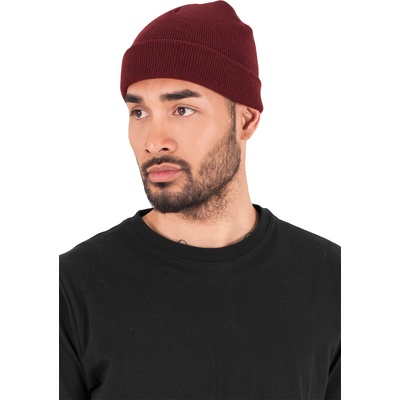 Urban Classics Шапка бийни в тъмночервен цвят Heavyweight Beanie UB-1500KC-00150 - Тъмночервен, размер one size