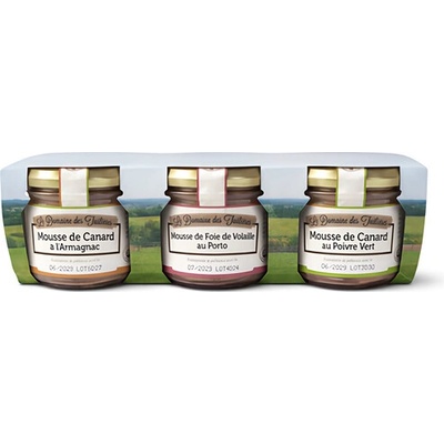 Le Domaine des Tuileries Francúzska paštéta Mousse mix príchutí 3 × 90 g