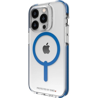 GEAR4 Калъф за Apple iPhone 14 Pro, Gear D3O Santa Cruz Snap, син/прозрачен (702010125)