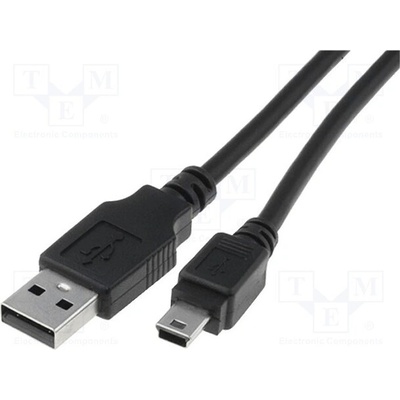 Digitus AK-300108-018-S USB 2.0, USB A vidlice,USB B mini vidlice, niklovaný