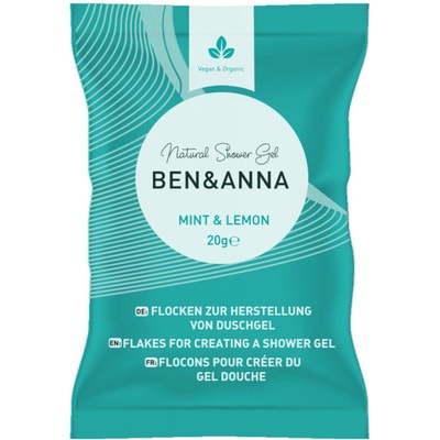 Ben & Anna sprchový gel v zrníčkách MINT&LEMON 2x20 g