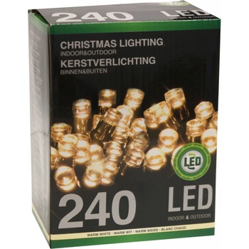Svietiaci reťazec 240LED 8 programov exteriér mix,t.biela,s.biela