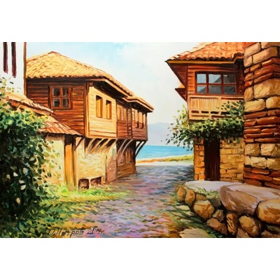MagicArt Комплект за рисуване по номера MagicArt - Далечен спомен (по оригинал на Дамян Петров) (GX33473)