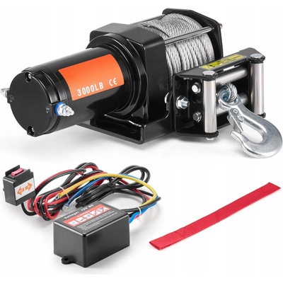SucceBuy Elektrický naviják 28,5x10,2x10,5CM Ocel 7žilový, slitina hliníku