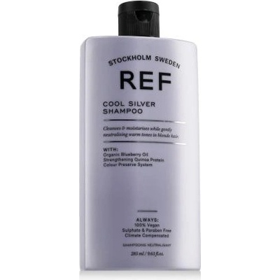 Ref Stockholm Cool Silver Shampoo 285 ml хидратиращ шампоан, неутрализиращ топлите тонове унисекс