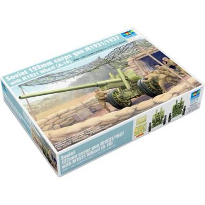 Trumpeter 122mm corps gun Mwith M1931 Wheel A19 1:35 1931:1937