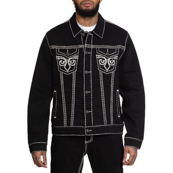 AFFLICTION мъжко яке affliction - ЧЕРНО - ДЕНИМ - 110ow423-bk