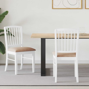 vidaXL Обедени столове 2 pcs Бяло 50 x 52, 5 x 91 см (42020454)