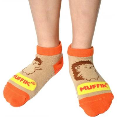 MUFFIK bavlněné ponožky protiskluzové béžové