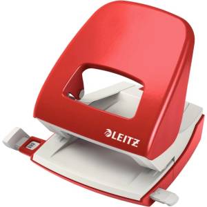 Leitz Перфоратор, с две дупки, 30 листа, LEITZ "Nexxt", червен 50080025 (50080025)