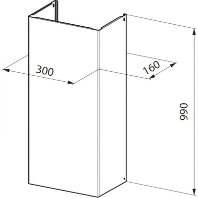 Faber Prodloužený komín 990 WH