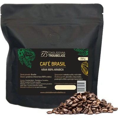 Čokoládovna Troubelice Café Brasil zrnková 250 g – Hledejceny.cz