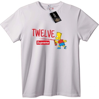 NOONEBRAND Тениска Bart Simpson Дванадесет Supreme - XS, Black