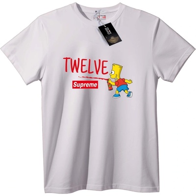NOONEBRAND Тениска Bart Simpson Дванадесет Supreme - XS, Black