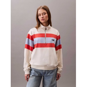 Calvin Klein Блуза rugby jersey 1/4 zip stripe to (lv047c229g-xem)