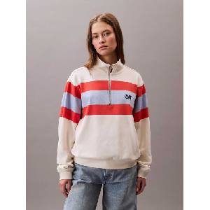Calvin Klein Блуза rugby jersey 1/4 zip stripe to