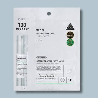 VT Cosmetics Reedle Shot 100 2Step Mask Zpevňující pleťová maska v plátýnku – Zboží Mobilmania