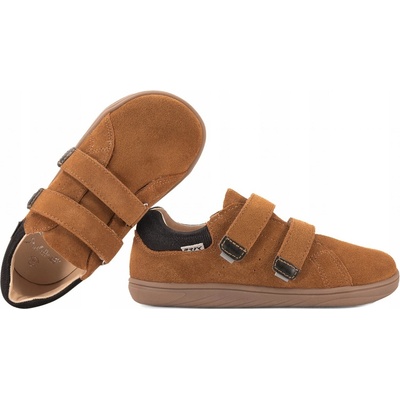 Bartek 8600363 barefoot dětské polobotky boty kůže hnědé