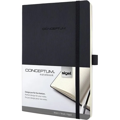 Conceptum Бележник CONCEPTUM Sigel A5 мека корица, черен (CO321)